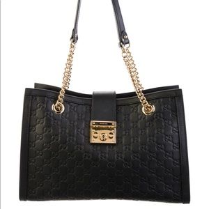 NIB GUCCI TOTE PADLOCK GUCCISSIMA MEDIUM SHOULDER BAG